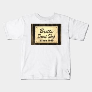 Britt's Donut Shop Sign 3 Kids T-Shirt